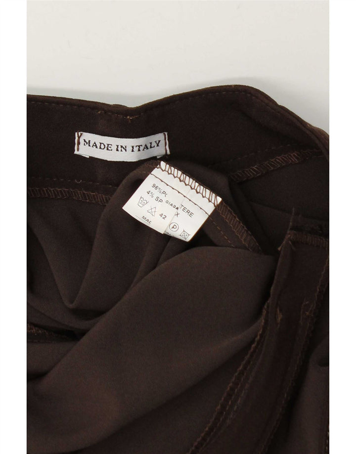Vintage Womens 2 Piece Skirt Set IT 42 Medium W28 Brown Polyester