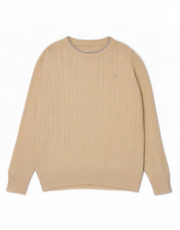 Jack Wills Damen-Pullover mit U-Boot-Ausschnitt, Gr. 12, Mittel, gebrochenes Weiß
