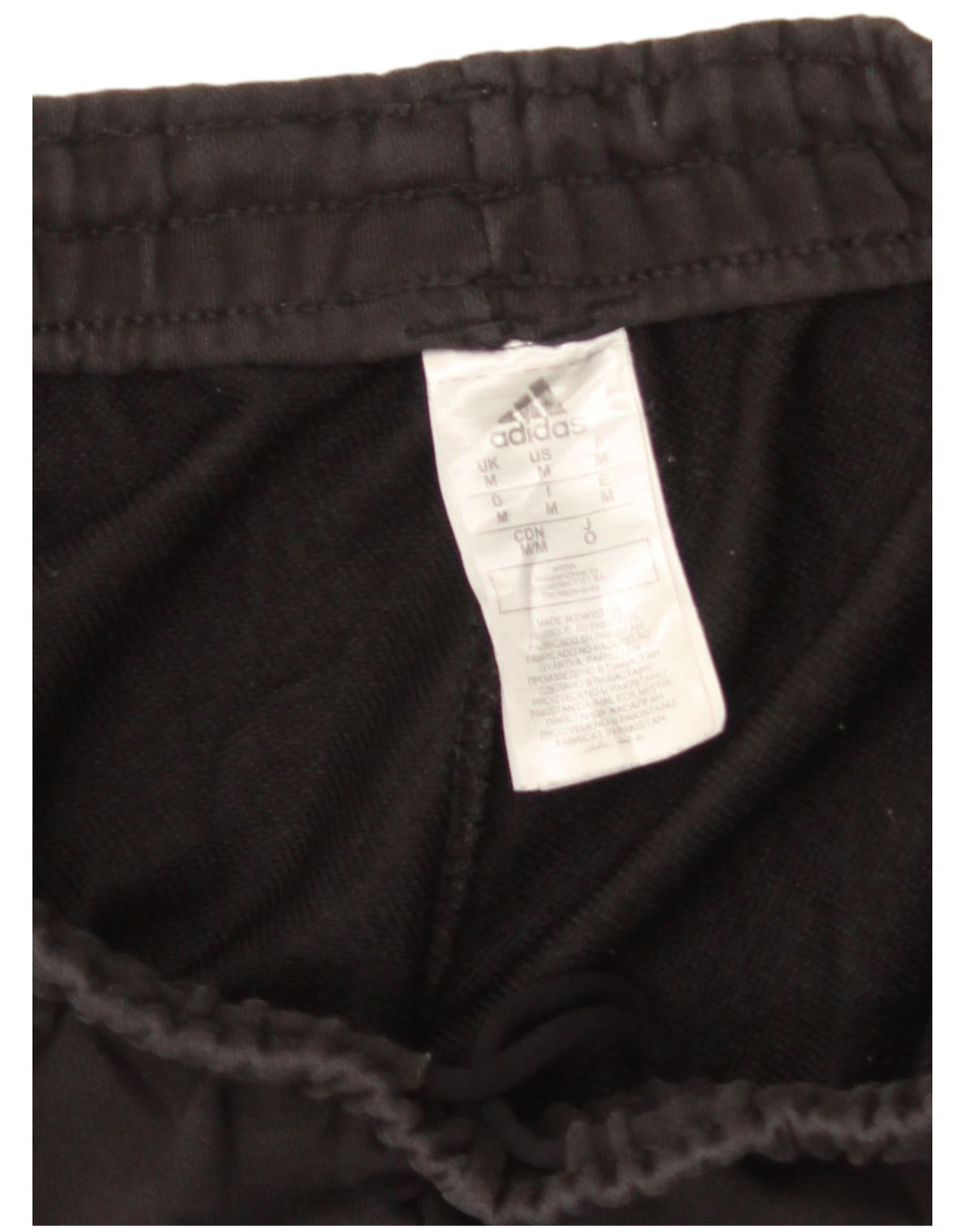 Adidas Mens Graphic Tracksuit Trousers Medium  Black Cotton