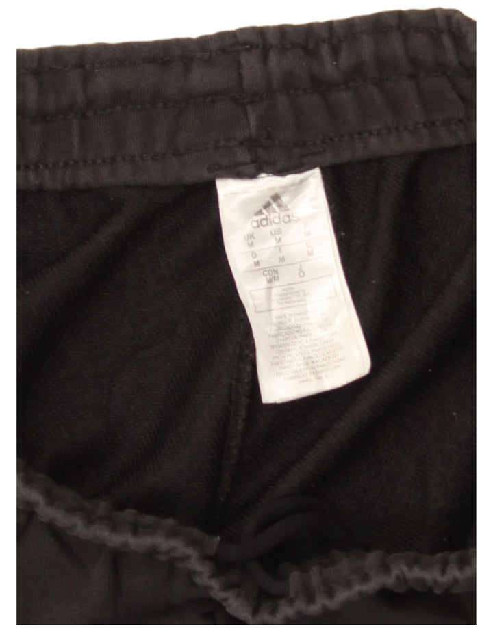 Adidas Mens Graphic Tracksuit Trousers Medium  Black Cotton