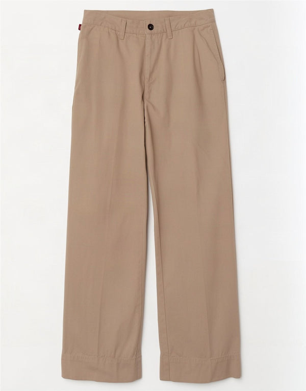 Levi's Womens Wide Leg Suit Trousers US 13 Large W31 L34 Beige Cotton