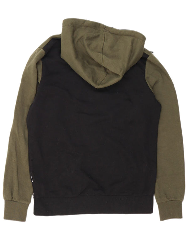 Jack & Jones Grafisk hættetrøje til mænd Medium Grøn Colourblock Bomuld