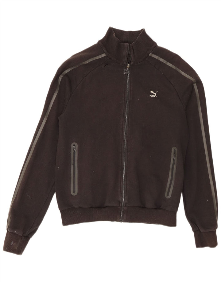 Puma Mens Tracksuit Top Jacket Medium Black Cotton