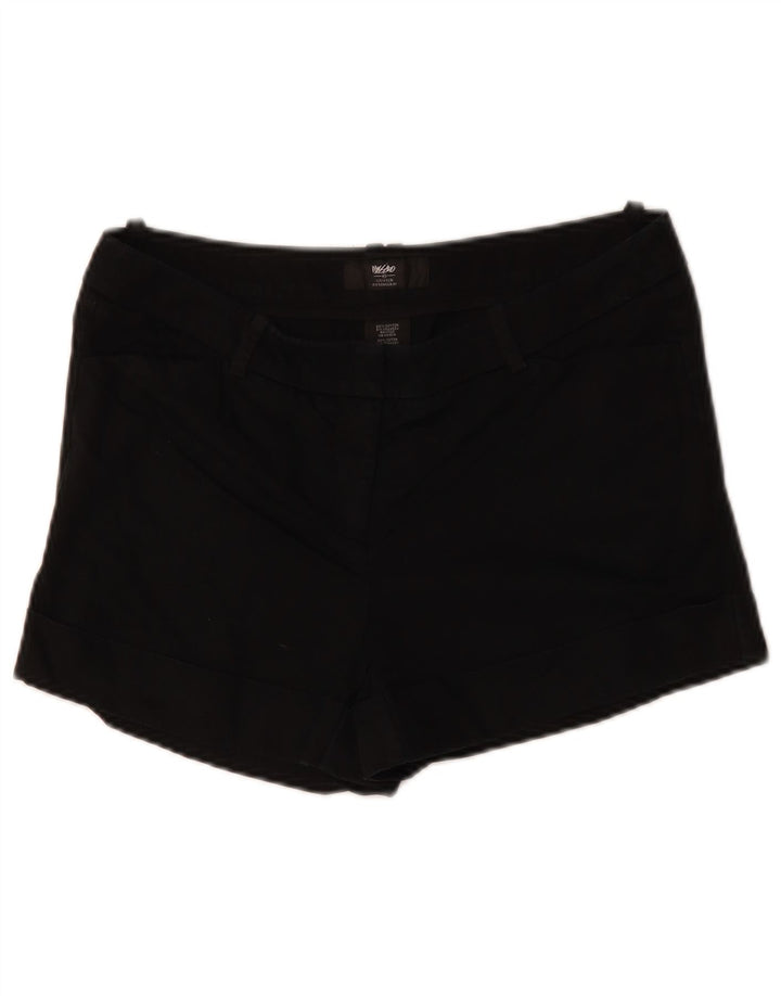 Mossimo Womens Casual Shorts US 8 Medium W32 Sort Bomuld