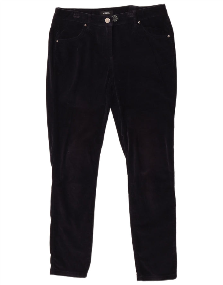 Max & Co. Womens Slim Casual Trousers W32 L29 Navy Blue