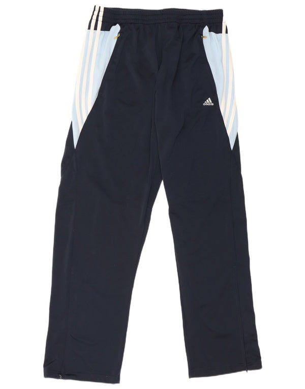 Adidas Mens Tracksuit Trousers UK 42/44 Large Navy Blue Colourblock