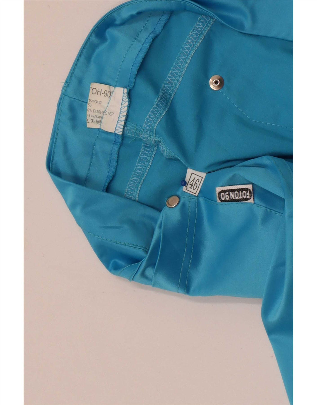 Vintage Womens Slim Casual Trousers W28 L30 Blue Polyester