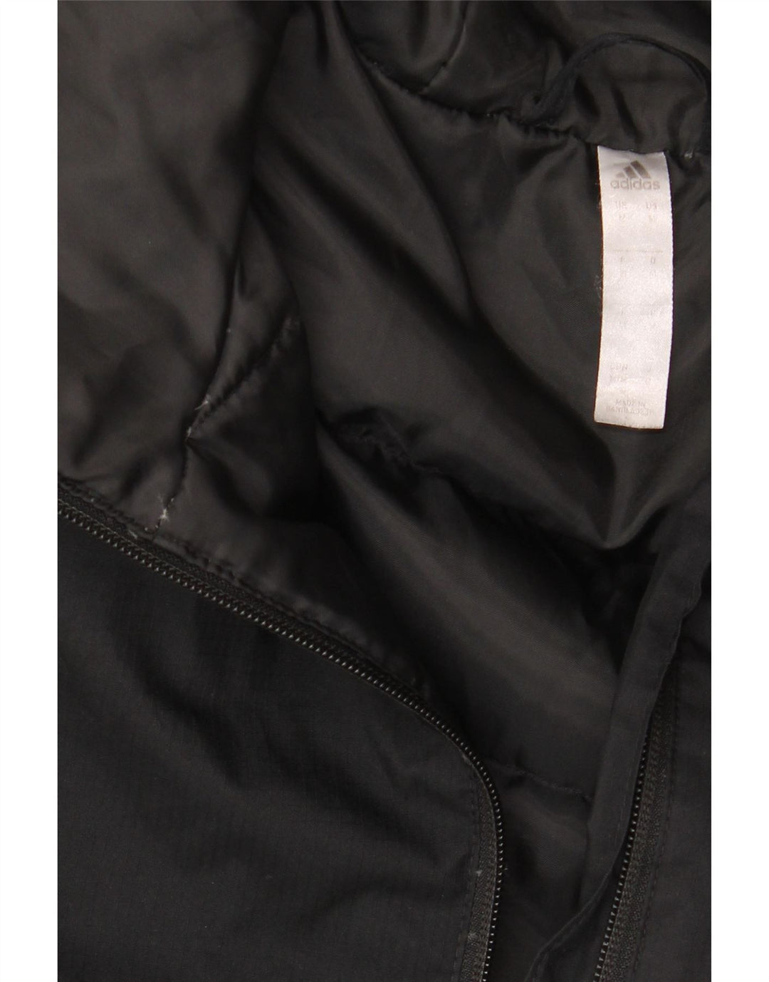 ADIDAS Mens Hooded Padded Coat UK 38 Medium Black