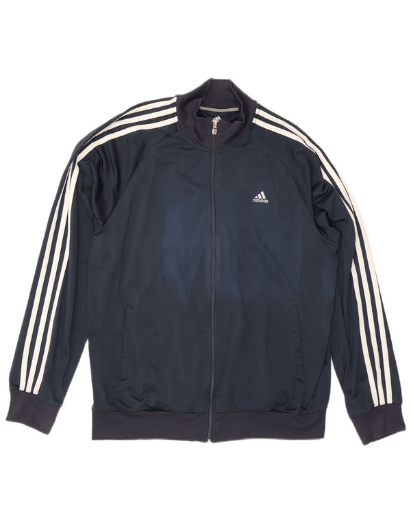 Adidas Mens Clima 365 Tracksuit Top Jacket Large Navy Blue Polyester