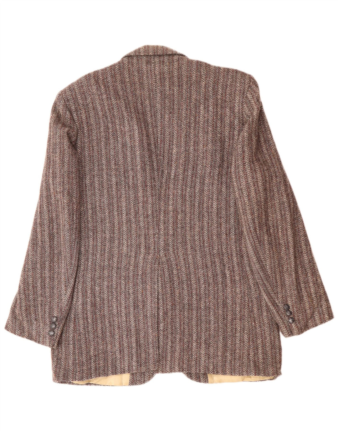HARRIS TWEED Herren-Blazer mit 2 Knöpfen, UK 38, mittelgrau gestreift