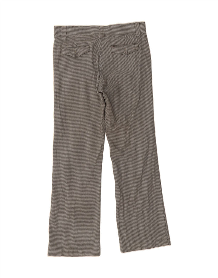 LEE Womens Straight Chino Trousers US 8 Medium W34 L32 Grey Houndstooth Vintage Lee and Second-Hand Lee from Messina Hembry 