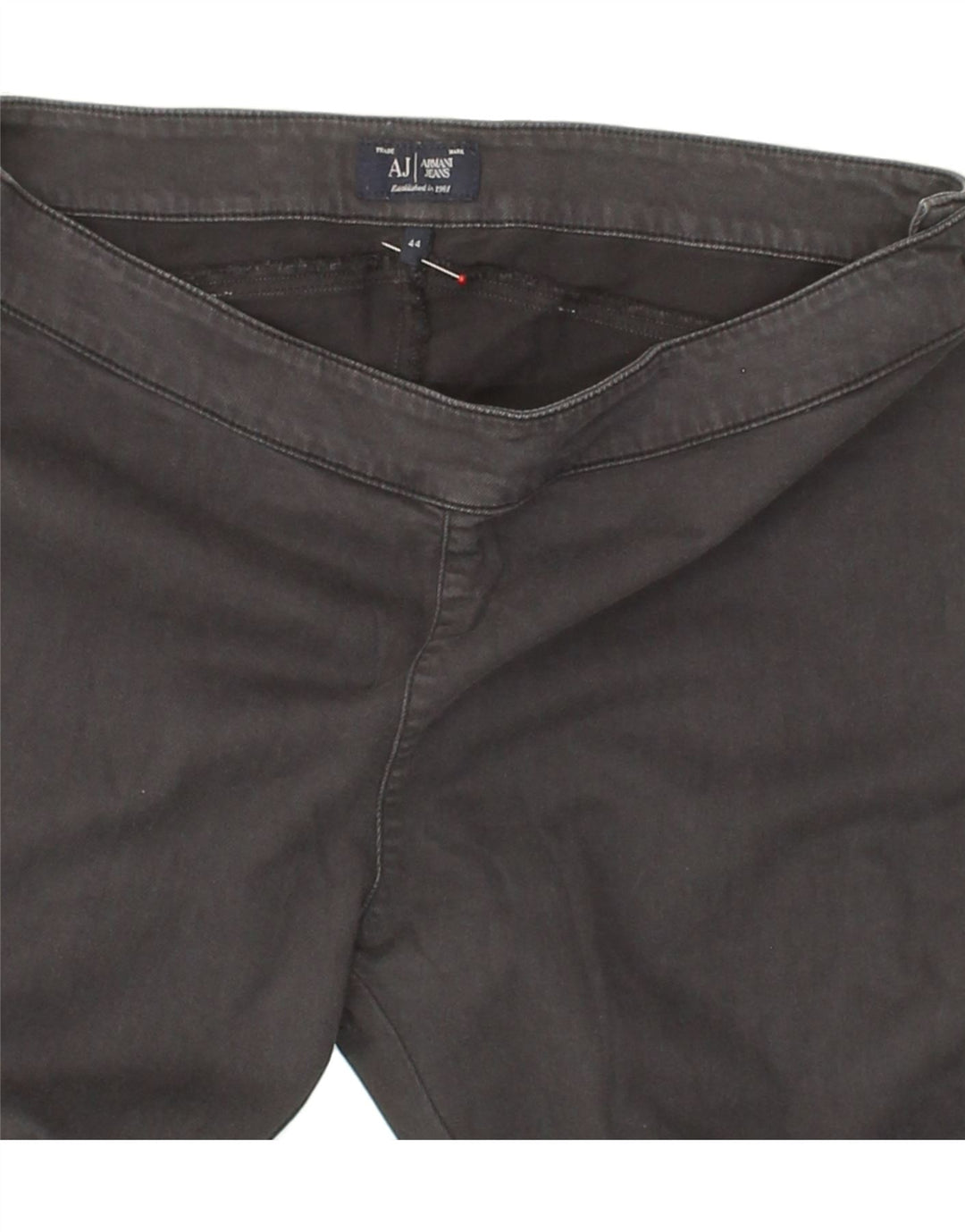 ARMANI Womens Skinny Trousers IT 44 Medium W32 L29 Grey Vintage Armani and Second-Hand Armani from Messina Hembry 