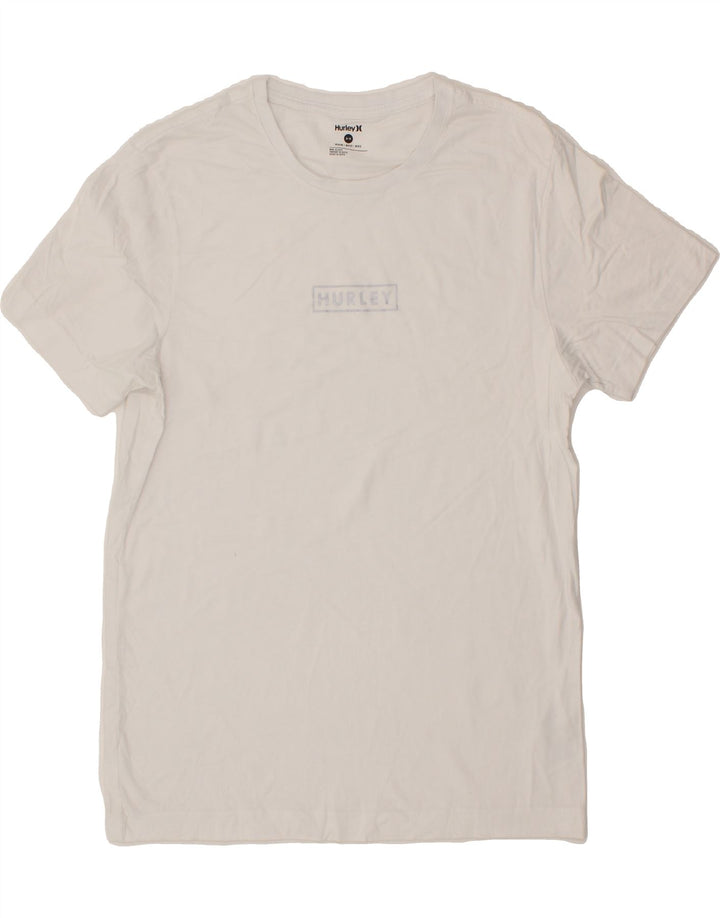 HURLEY Mens T-Shirt Top Medium White Vintage Hurley and Second-Hand Hurley from Messina Hembry 