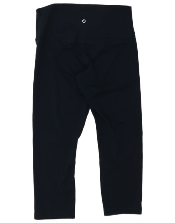 Lululemon Womens Capri Leggings US 10 Large Navy Blue Nylon