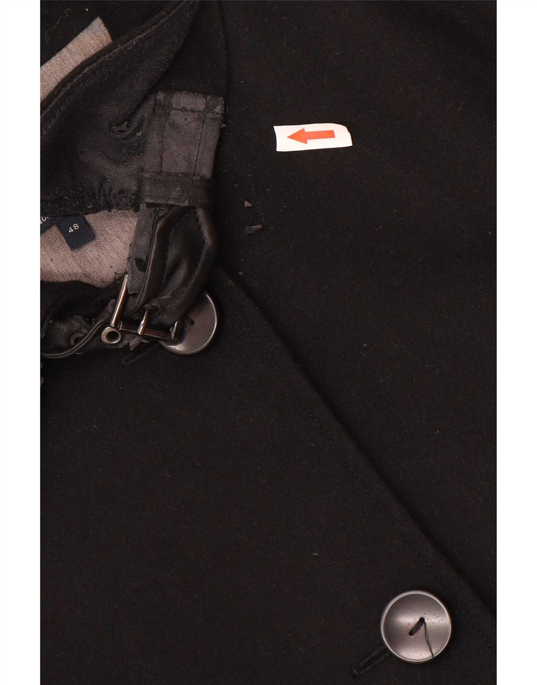 Armani Jeans Abrigo Mujer IT 48 XL Lana Negra