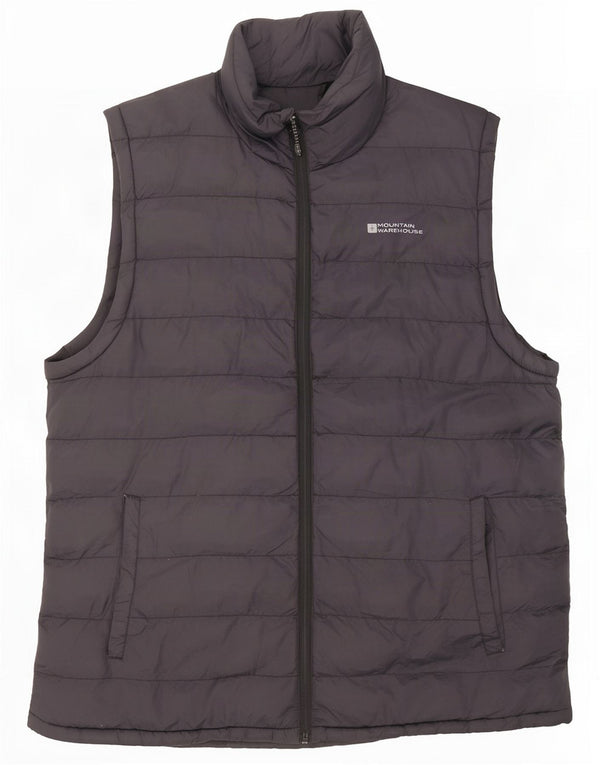 Chaleco acolchado para hombre Mountain Warehouse UK 40 Large Nylon negro