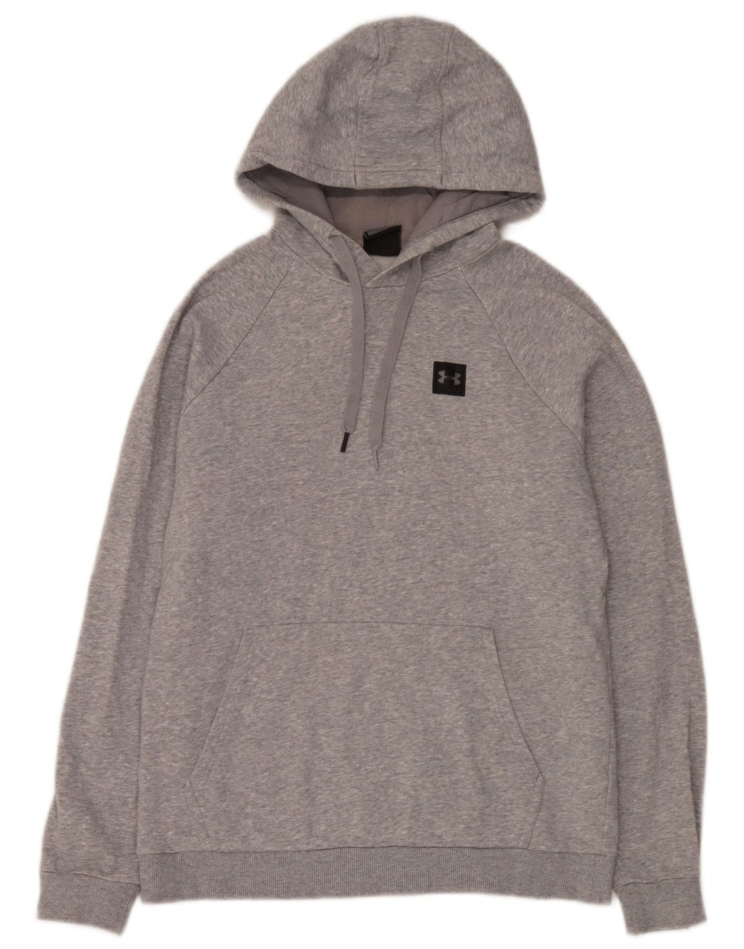 Under Armour Mens Hoodie Jumper Medium Grey Flecked Cotton