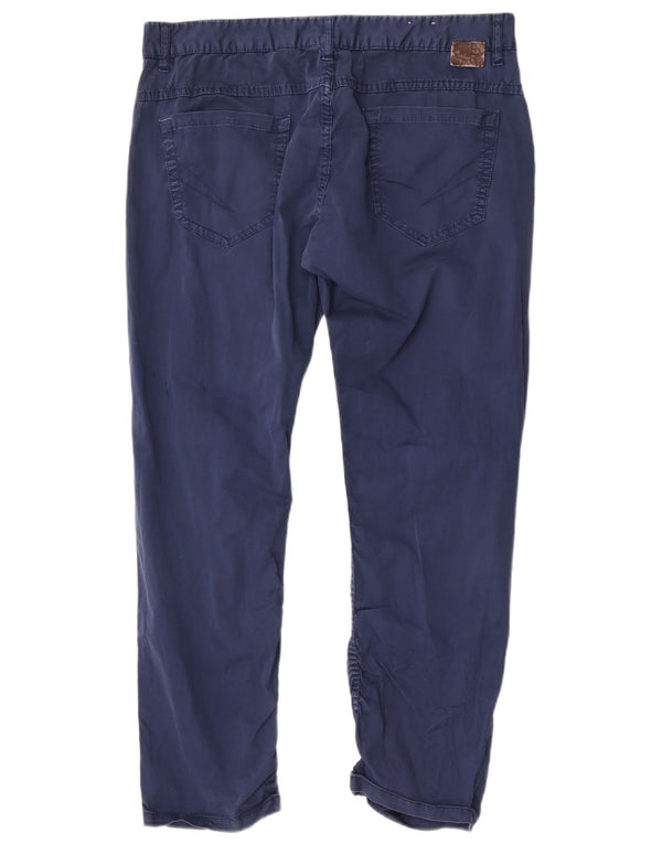 Zara Herre Slim Casual Bukser EU 46 XL W36 L27 Blå Bomuld