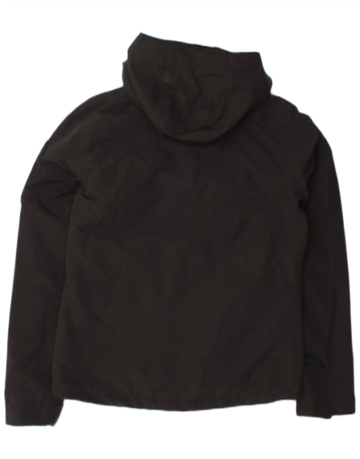 Superdry Womens Hooded Windbreaker Jacket UK 10 Small Black Polyester