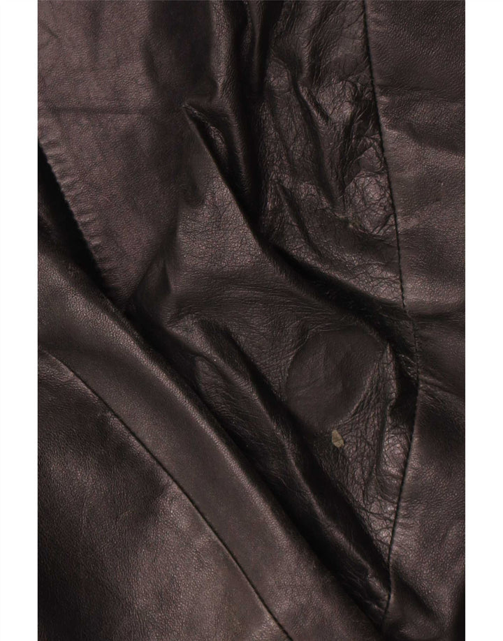 Винтажная мужская кожаная куртка IT 52 XL Черная