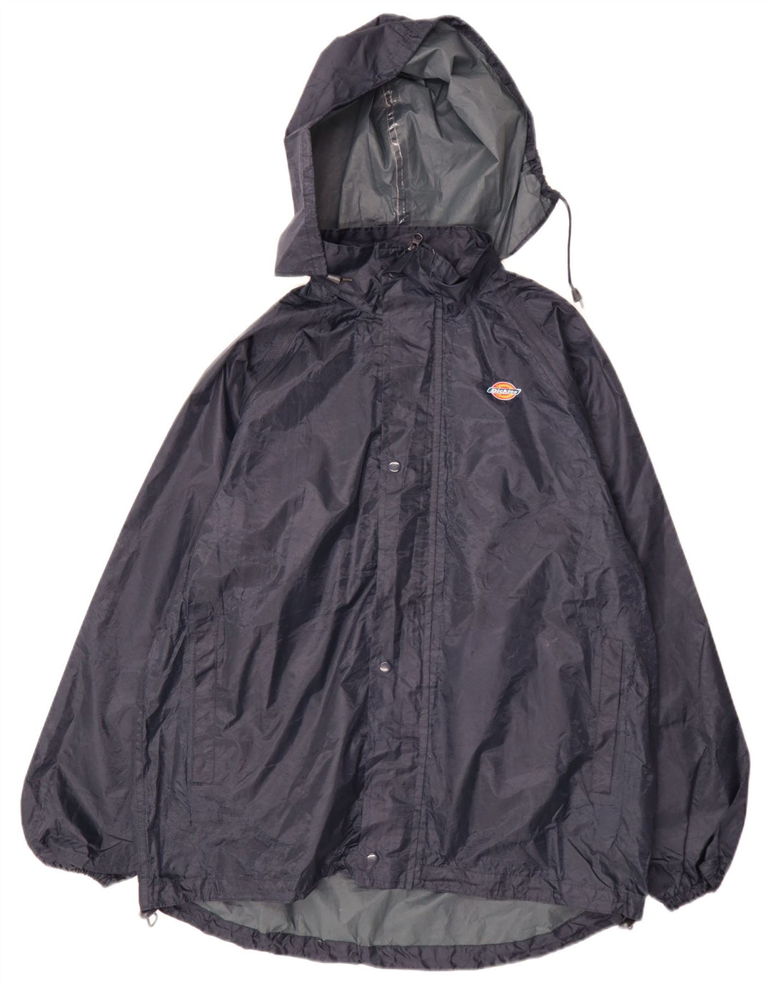 Dickies Chaqueta impermeable con capucha para hombre UK 38 Medium Azul marino Poliéster