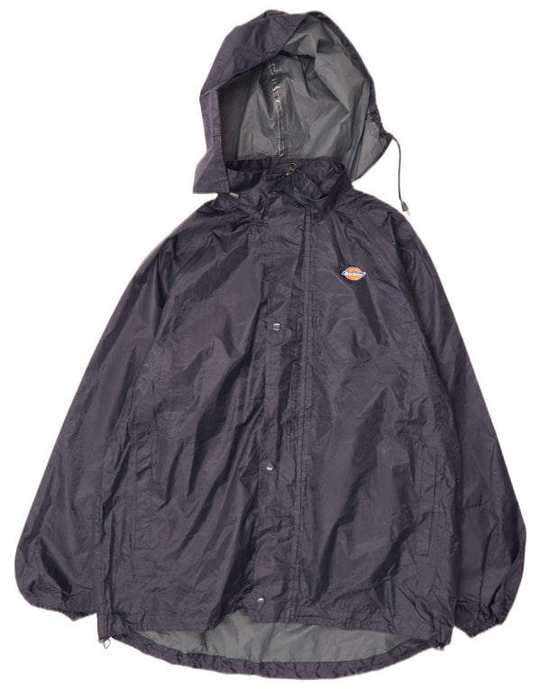 Dickies Regnjakke med hætte til mænd UK 38 Medium Navy Blue Polyester