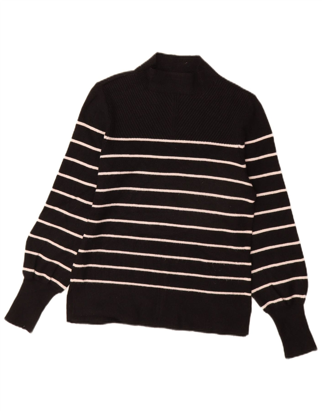MARKS & SPENCER Womens Turtle Neck Jumper Sweater UK 10 Small Black
