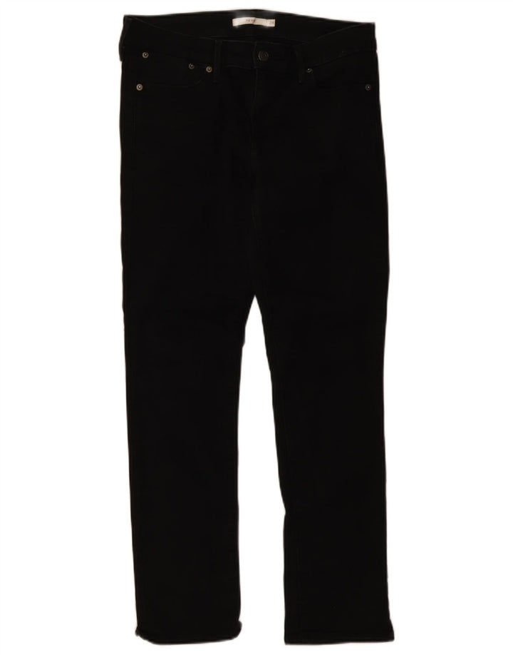 Levi's Womens 712 Slim Jeans W28 L28 Black Cotton