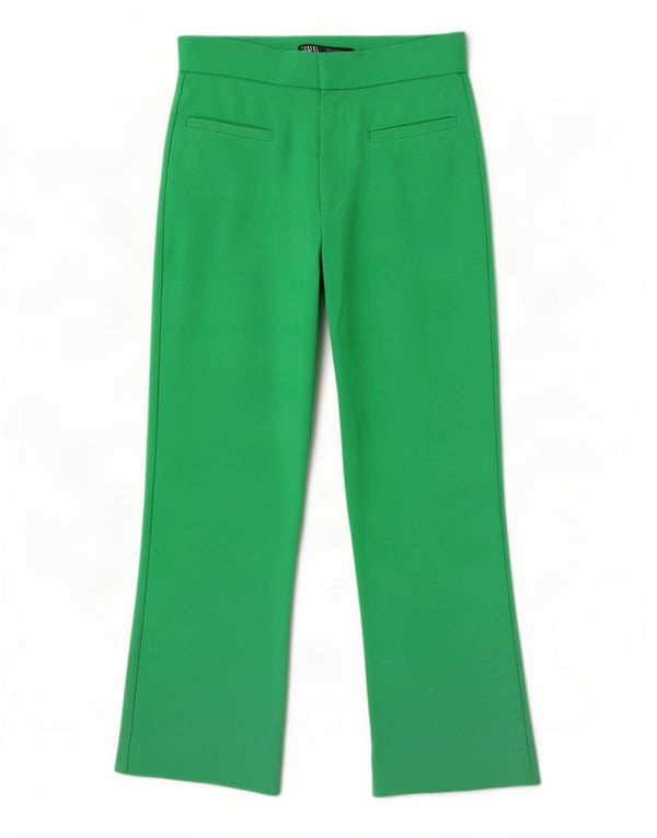 Zara Damen Capri-Hose, Größe S, W26, L22, Grün