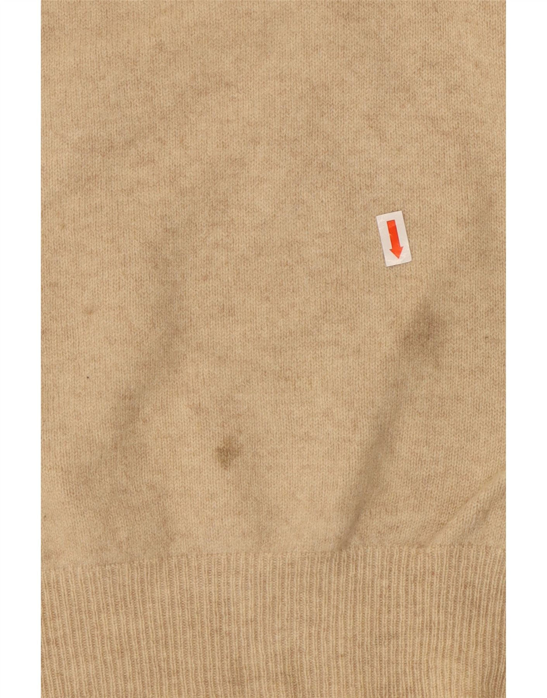 Benetton Damen-Pullover mit Rundhalsausschnitt, Mittelbeige