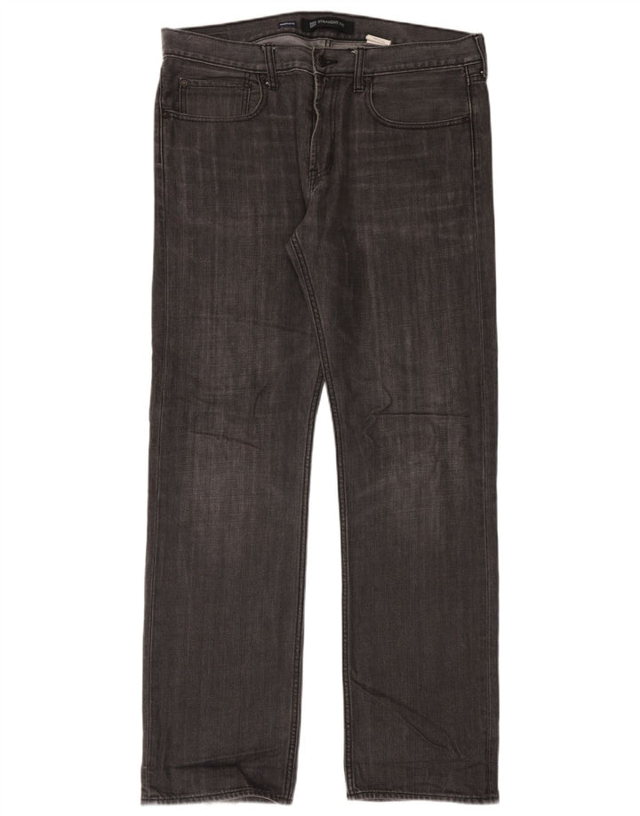 Gap Mens Straight Jeans W36 L34 Grey Flecked Cotton
