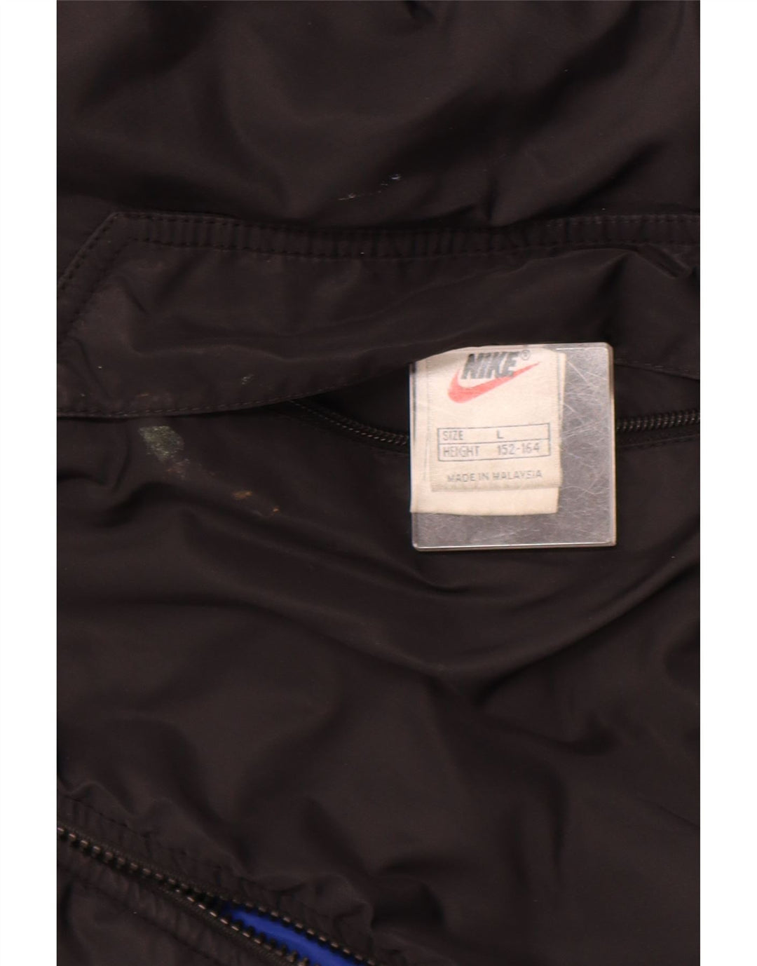 NIKE Boys Windbreaker Jacket 12-13 Years Large  Black Nylon