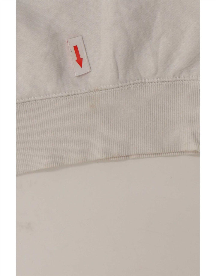 Champion Mens Graphic Sweatshirt Jumper Small White Cotton