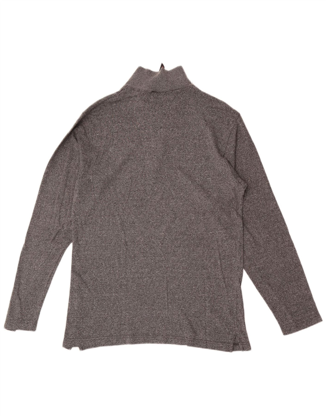 Champion Haut à col zippé et manches longues pour homme en coton moucheté gris moyen