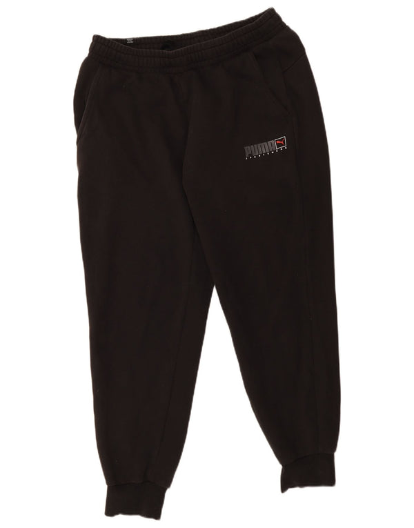 Puma γυναικεία αθλητική φόρμα παντελόνι Joggers UK 14 μεγάλα μαύρα βαμβακερά σπορ