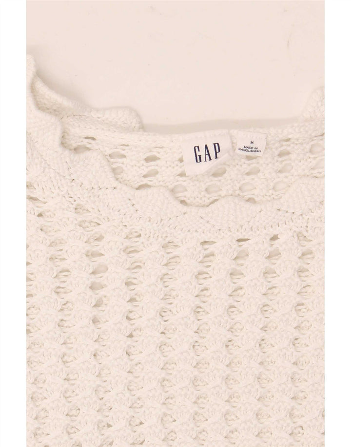 Gap Womens Crochet Blouse Top UK 14 Medium White