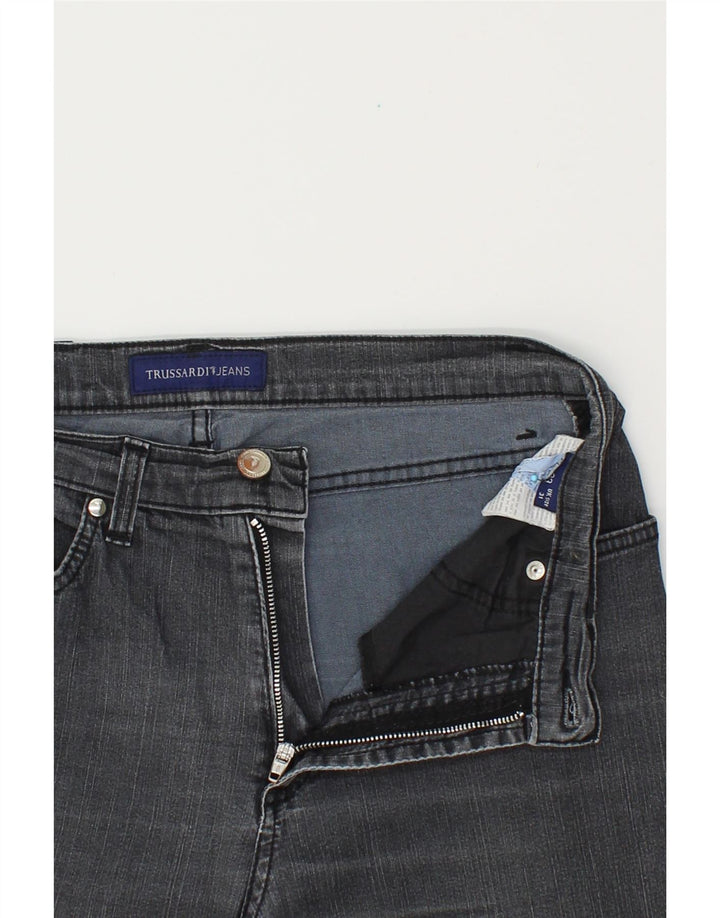 TRUSSARDI Womens Straight Jeans W31 L29 Grey Cotton Vintage Trussardi and Second-Hand Trussardi from Messina Hembry 