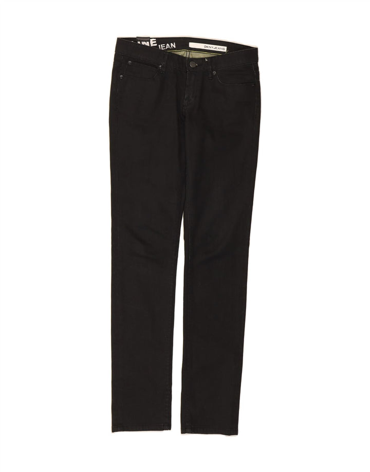 DKNY Womens Slim Jeans W27 L33 Black Cotton Vintage Dkny and Second-Hand Dkny from Messina Hembry 