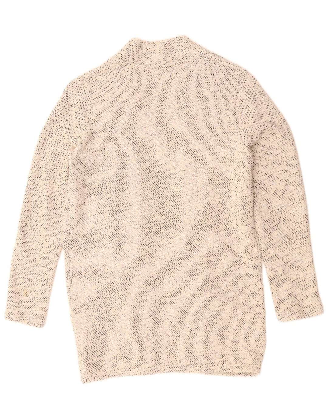 ZARA Mens Cardigan Sweater Small Off White Flecked