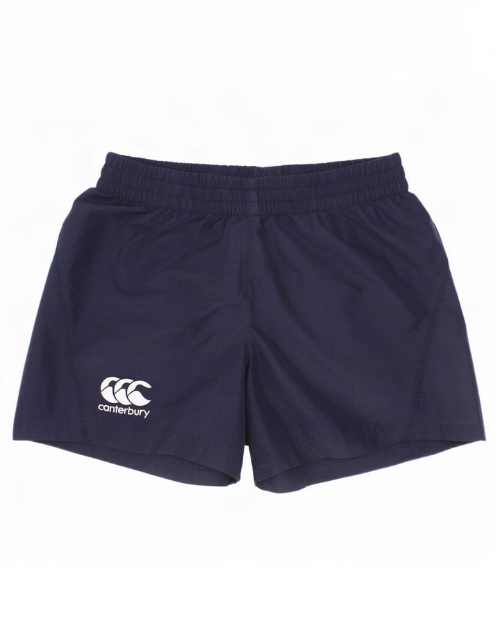 Canterbury Boys Sport Shorts 3-4 Years Small Navy Blue Polyester