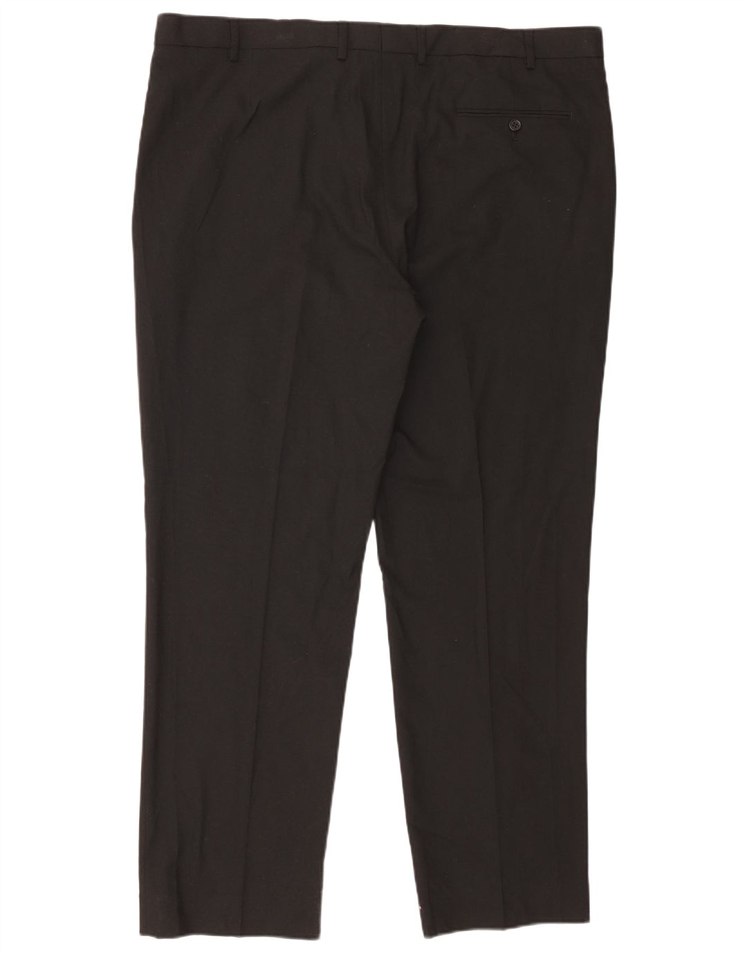 Marks & Spencer Herren-Anzughose mit normaler Passform, W42, L31, schwarzes Polyester
