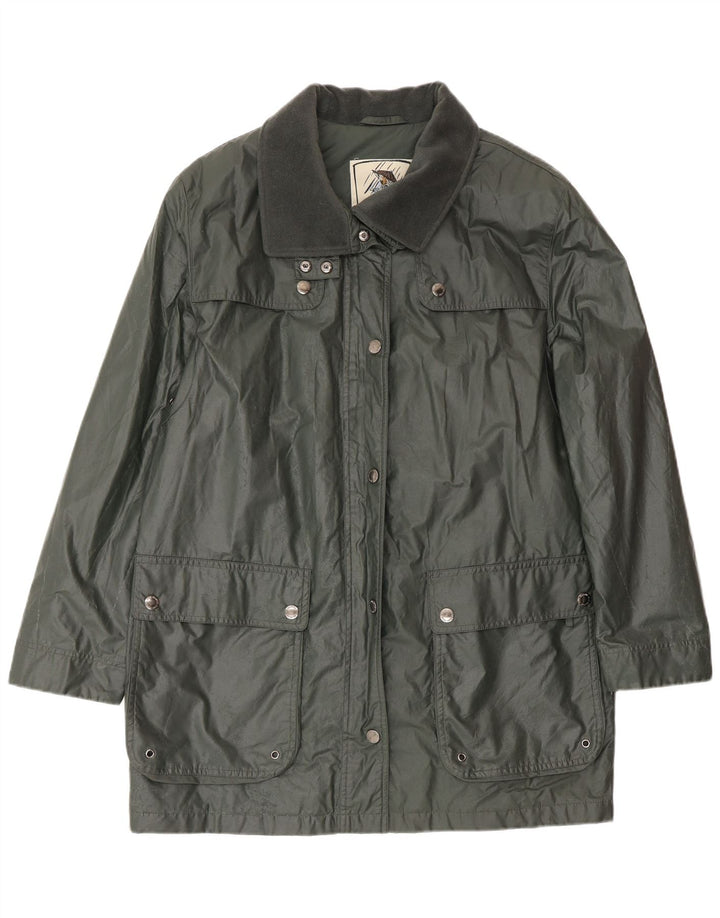 Four Seasons Womens Utility Jacket UK 16 Large Khaki Cotton