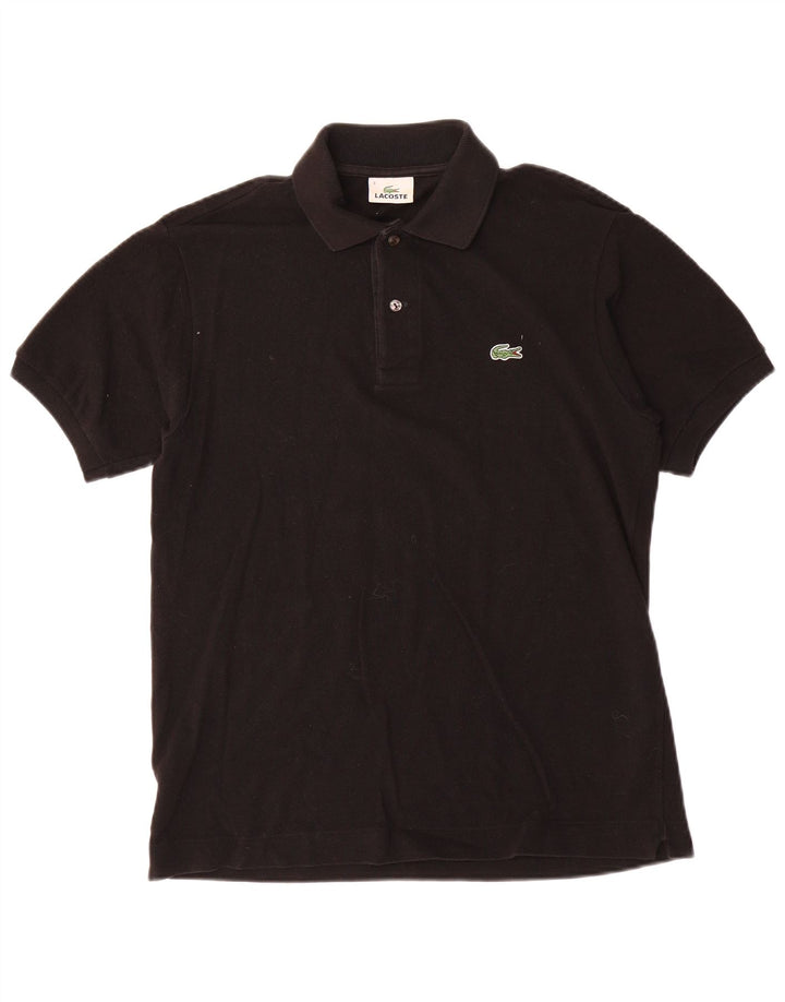 Lacoste Mens Polo Shirt Size 3 Small Black Cotton