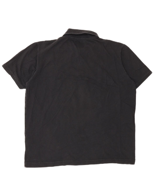 Woolrich Mens Polo Shirt Large Black Cotton