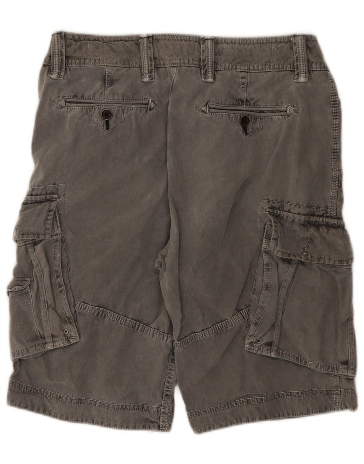 White Stuff Mens Cargo Shorts W32 közepes szürke pamut