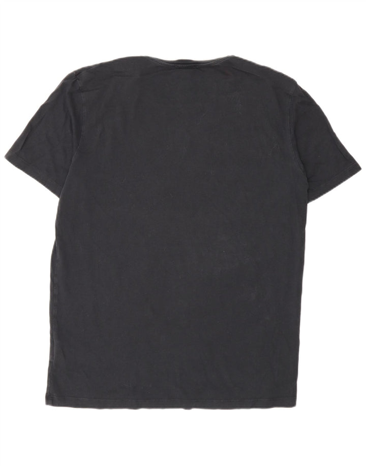 Cos Herre T-Shirt Top Medium Sort Bomuld