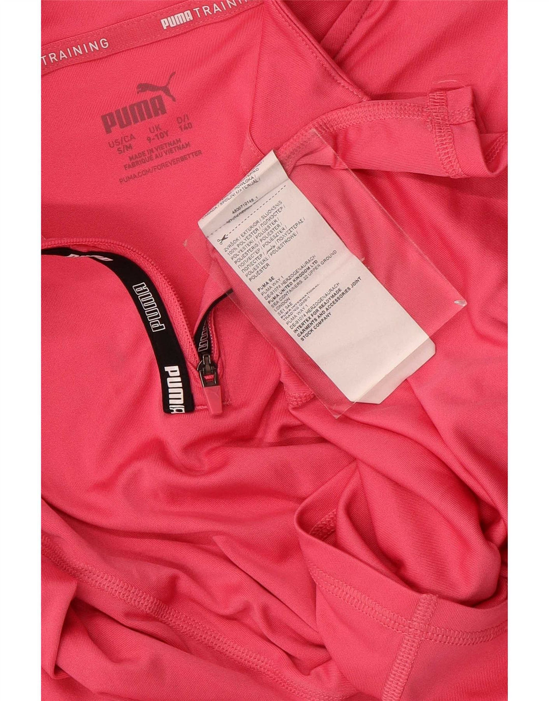 Puma Mädchen-Pullover-Trainingsoberteil mit Reißverschluss, 9–10 Jahre, Rosa