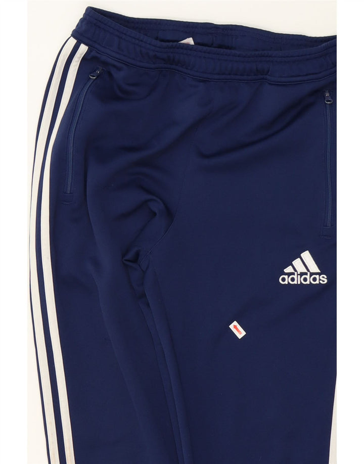 ADIDAS Boys Climacool Tracksuit Trousers 13-14 Years Navy Blue Polyester Vintage Adidas and Second-Hand Adidas from Messina Hembry 