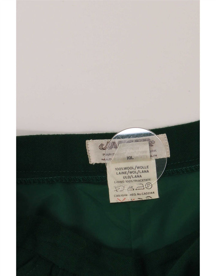 Jaeger Damen A-Linienrock UK 14 Medium W26 Grüne Wolle