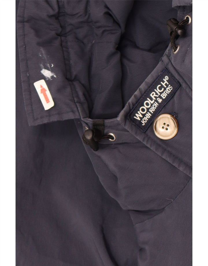 Woolrich Boys Hooded Padded Jacket 9-10 Years Navy Blue